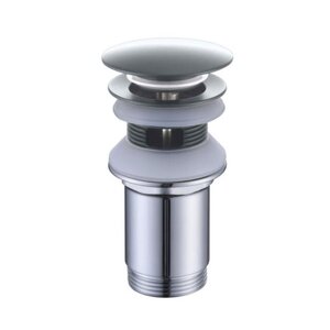 Изображение товара Донный клапан Caprigo Parts 99-534-GUN, с переливом, клик-клак, цвет оружейная сталь