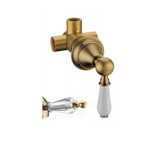 Изображение товара Переключатель потоков Boheme Medici Swarovski 622-SW, встраиваемый, бронза