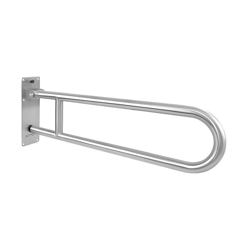 Изображение товара Поручень полукруглый Nofer 15051.SP.80.B 80 см, без держателя для туалетной бумаги, нержавеющая сталь глянцевая 