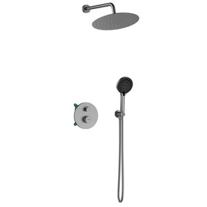 Изображение товара Душевая система Lemark Beluga LMF-8065B-GM, скрытого монтажа, графит