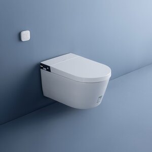 Изображение товара Электронный унитаз Arrow Pollux Light AKH1051SEH подвесной, безободковый, без функции биде, сиденье с микролифтом, белый