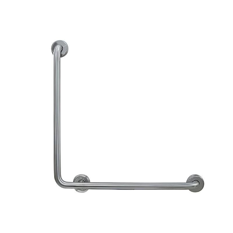 Изображение товара Поручень Nofer 15060.S 60 см, настенный угловой для людей с огр. возможностями, нержавеющая сталь матовая