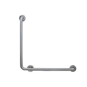 Изображение товара Поручень Nofer 15060.S 60 см, настенный угловой для людей с огр. возможностями, нержавеющая сталь матовая