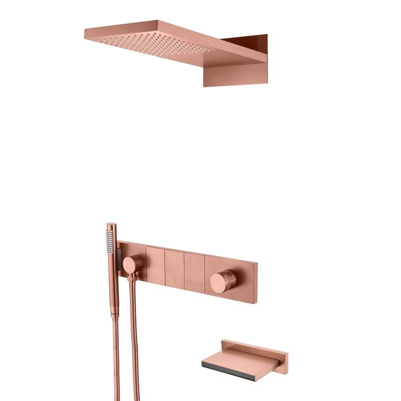 Изображение товара Душевая система Boheme Zodiac 132-2-CB, медь брашированная