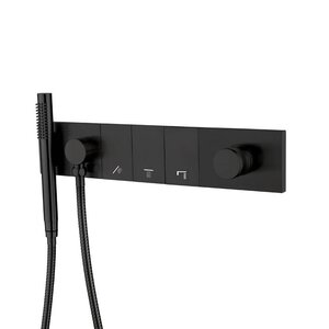 Изображение товара Смеситель для ванны и душа Boheme Zodiac 132-SYS-B, с внутренней частью, черный матовый