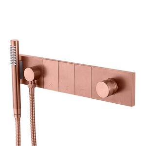 Изображение товара Смеситель для ванны и душа Boheme Zodiac 132-SYS-CB, с внутренней частью, медь брашированная