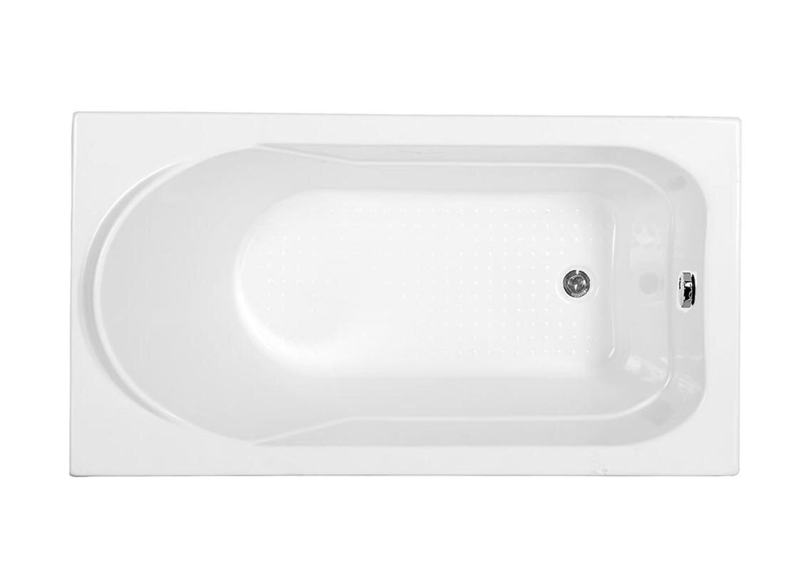 Изображение товара Акриловая ванна Aquanet West 120x70 см белая для встраивания