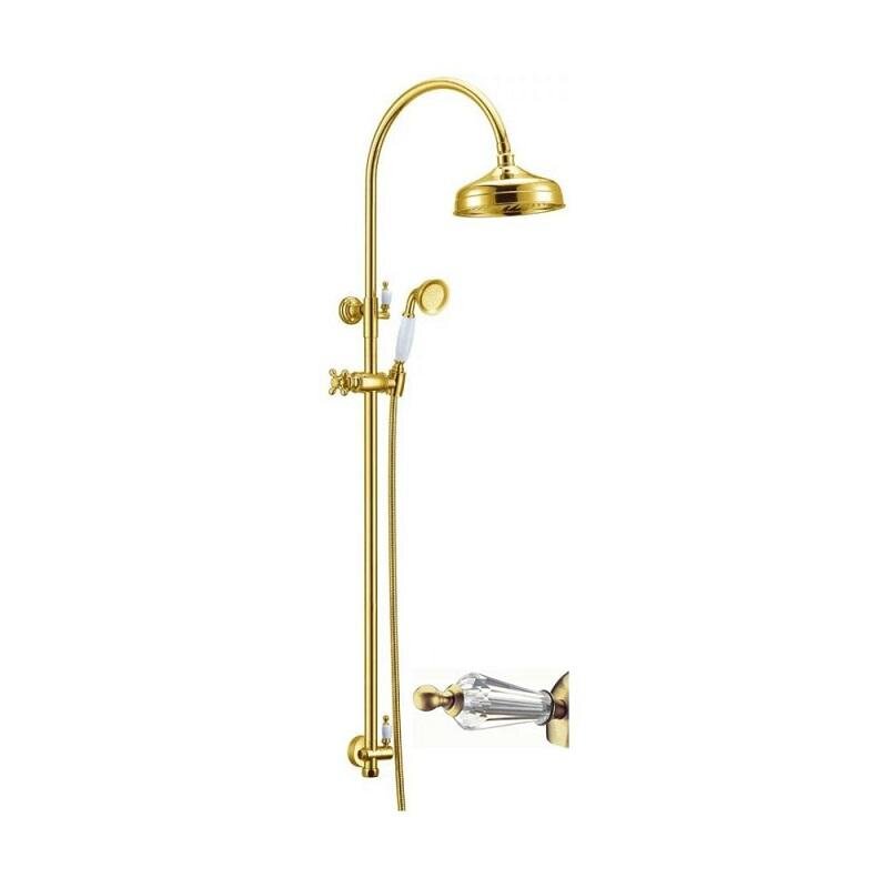 Изображение товара Душевой гарнитур Boheme Imperiale 402-SW, золото/Swarovski