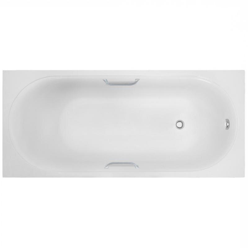 Изображение товара Ванна из литьевого мрамора Delice Dolce 170x70 см с ручками хром Изображение товара Ванна из литьевого мрамора Delice Dolce 170x70 см с ручками хром