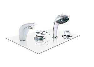 Изображение товара Смеситель врезной 1 Marka TN-SWG 024 Cobra на 4 отверстия, на борт ванны, SM-CB