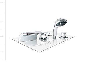 Изображение товара Врезной смеситель Marka TN-SWG 015 Volna на 4 отверстия для ванны и душа хром