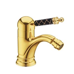 Изображение товара Смеситель для биде Boheme Murano 286-MR-B, золото/черный