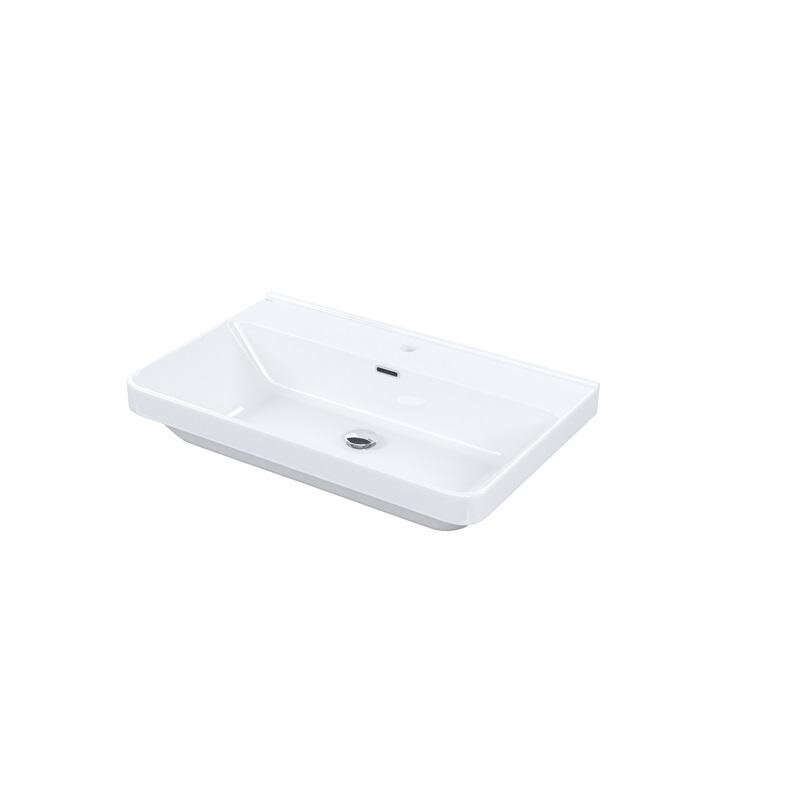 Изображение товара Раковина Iddis Optima Home 0178000i28 80 см белая с переливом для ванной и кухни