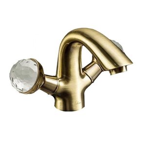 Изображение товара Смеситель для раковины Boheme Medici Presente 311-SW, бронза, ручки кристалл Swarovski