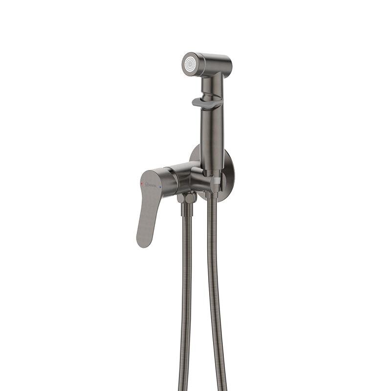 Изображение товара Гигиенический душ Lemark Siberia LMF-7058B-GM, со смесителем, графит