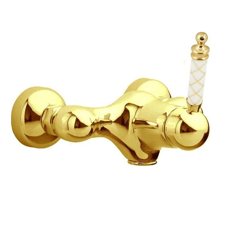 Изображение товара Смеситель для душа Boheme Murano 284-MR-W, золото/белый