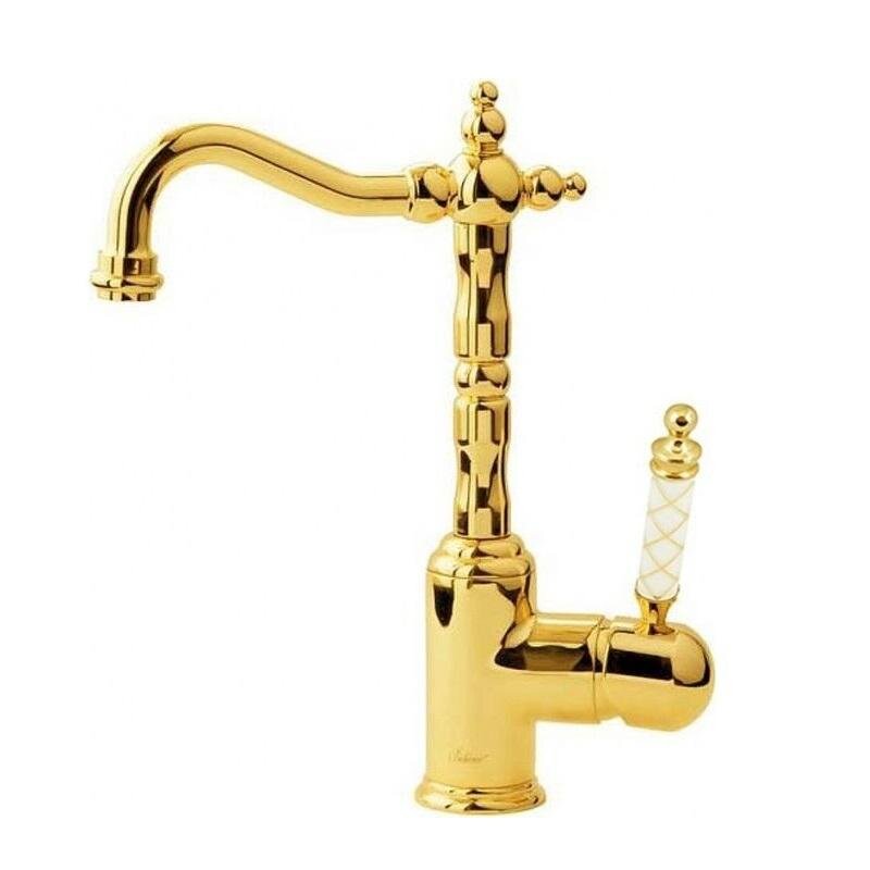 Изображение товара Смеситель Boheme Murano 282-MR-W ретро белый/золото