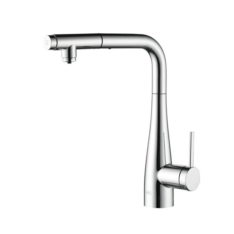 Изображение товара Смеситель AQUAME Cucina AQM9902CR с выдвижным изливом, водоподготовка, латунь, цвет хром