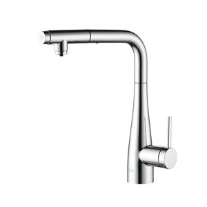 Изображение товара Смеситель для кухонной мойки Aquame Cucina AQM9902CR, с выдвижным изливом, с возможностью подачи фильтрованной воды, цвет хром