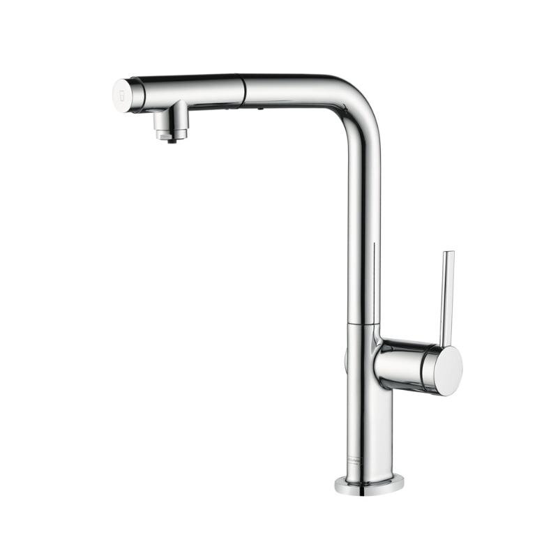 Изображение товара Смеситель Aquame Cucina AQM9903CR с выдвижным изливом и подачей фильтрованной воды