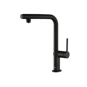 Изображение товара Смеситель для кухонной мойки Aquame Cucina AQM9903MB, с выдвижным изливом, с возможностью подачи фильтрованной воды, цвет черный матовый