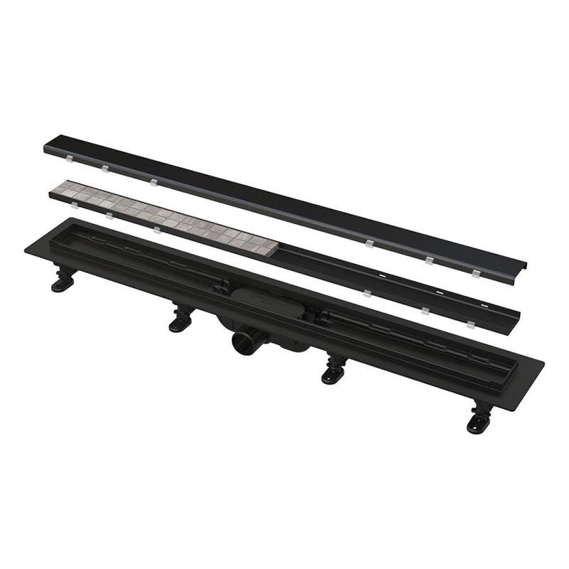 Изображение товара Дренажный канал AlcaPlast APZ19BLACK-750 Черный матовый с гидрозатвором SMART Изображение товара Дренажный канал AlcaPlast APZ19BLACK-750 Черный матовый с гидрозатвором SMART