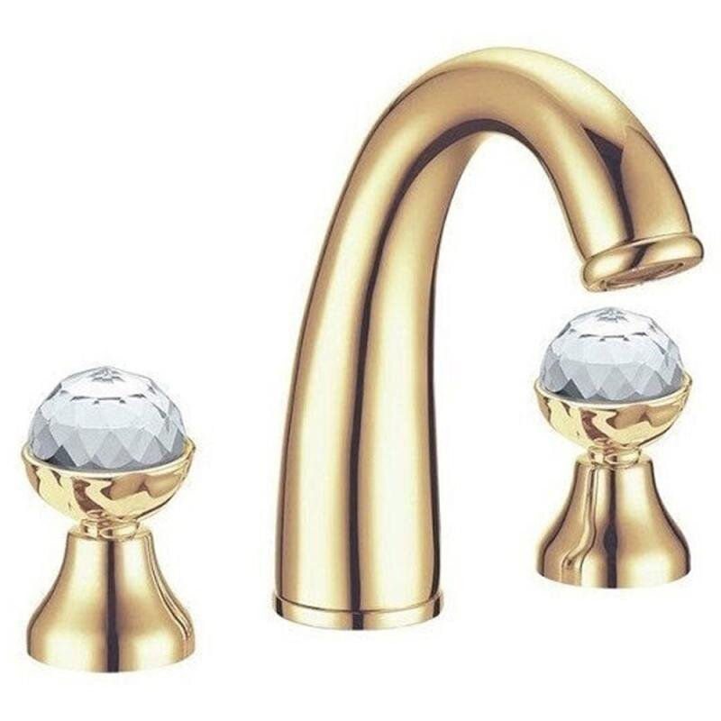 Изображение товара Смеситель для раковины Boheme Medici Presente 317-SW, бронза, ручки кристалл Swarovski