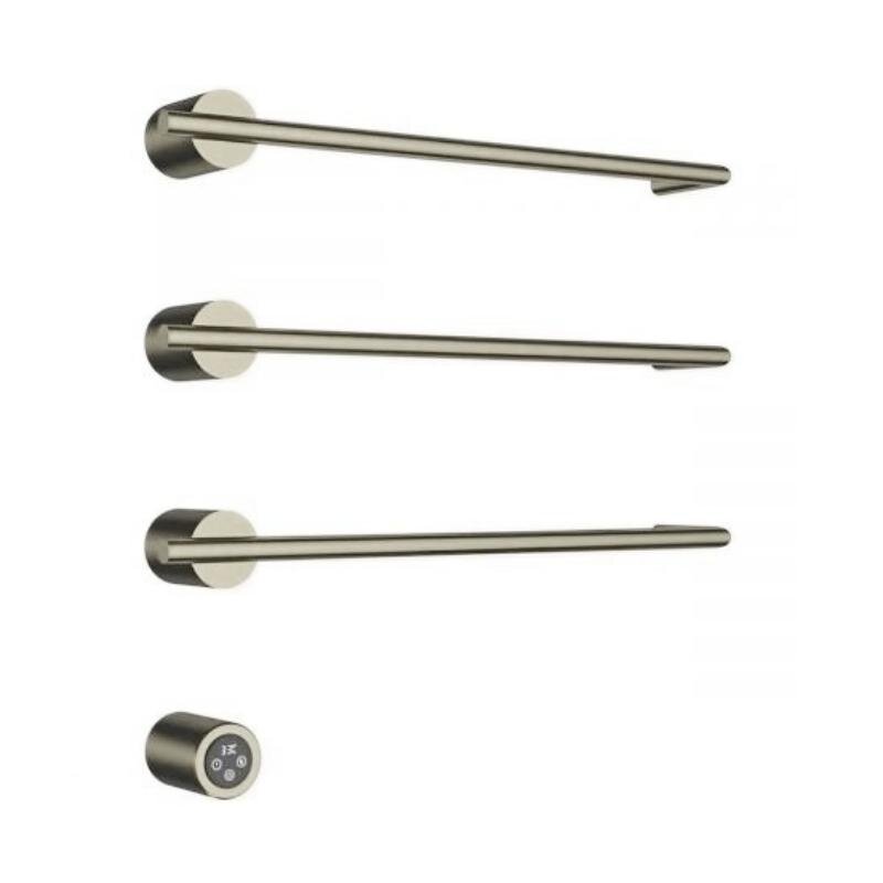 Изображение товара Полотенцесушитель электрический Aquame AQM3143BN, ширина 52 см, высота 50 см, диммер слева, цвет никель шлифованный