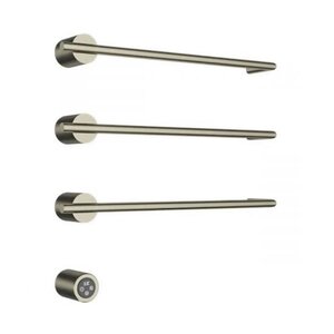 Изображение товара Полотенцесушитель электрический Aquame AQM3143BN, ширина 52 см, высота 50 см, диммер слева, цвет никель шлифованный