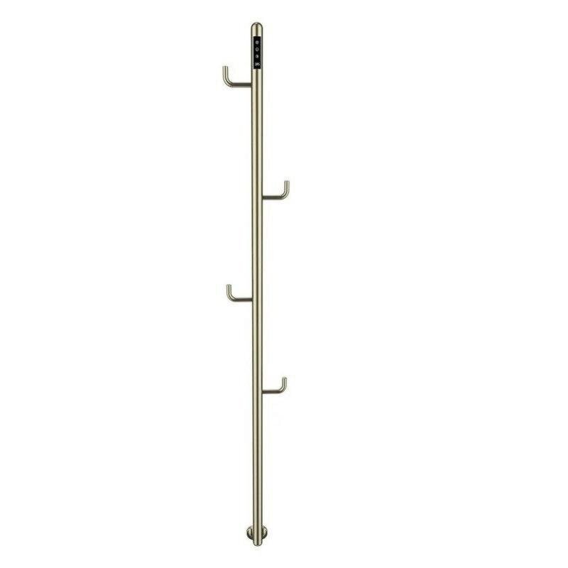 Изображение товара Полотенцесушитель электрический Aquame AQM3150BN, ширина 18 см, высота 166 см, диммер, цвет никель шлифованный