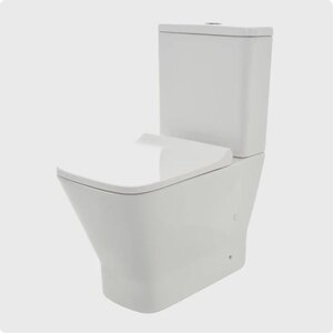 Изображение товара Унитаз напольный Aquame AQM1005PRO/AQM1102, безободковый, сиденье микролифт, цвет белый