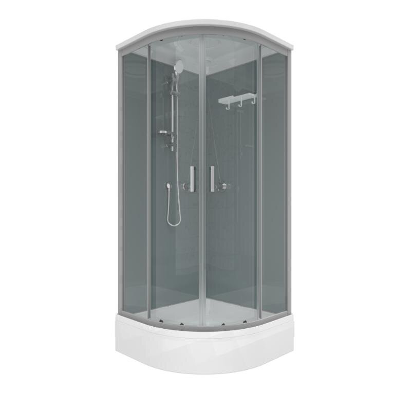 Изображение товара Душевая кабина Triton Прайм-Блэк 90x90 c крышей, стекло 4 мм