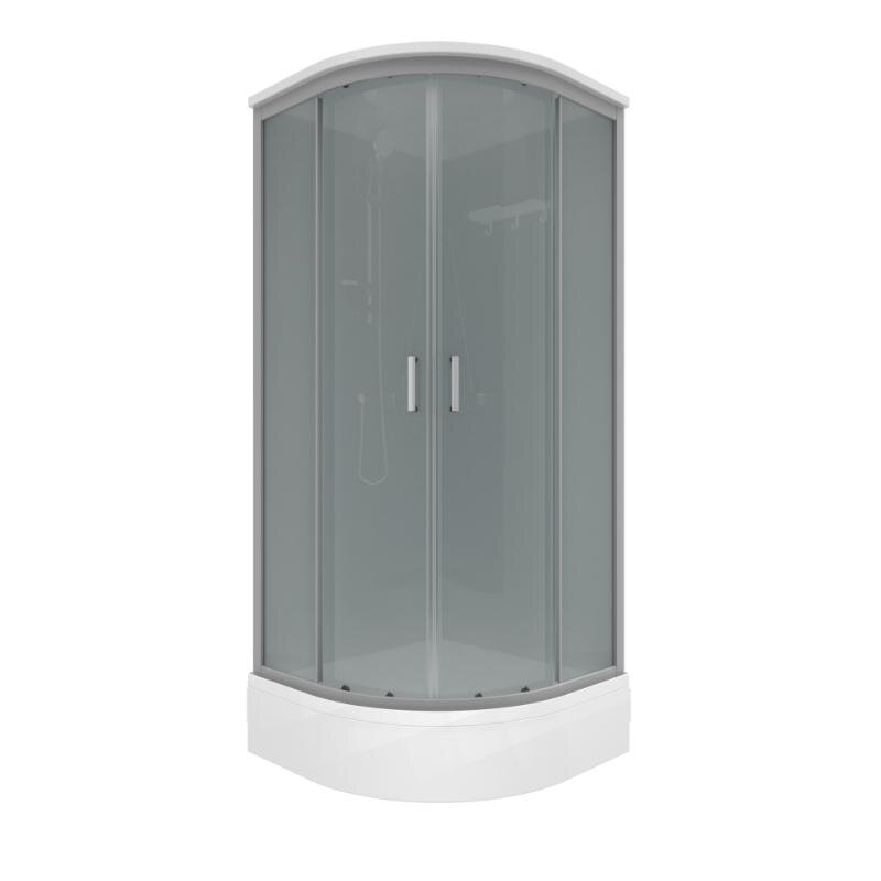 Изображение товара Душевая кабина Triton Прайм-Блэк-Вельвет 90x90 с крышей