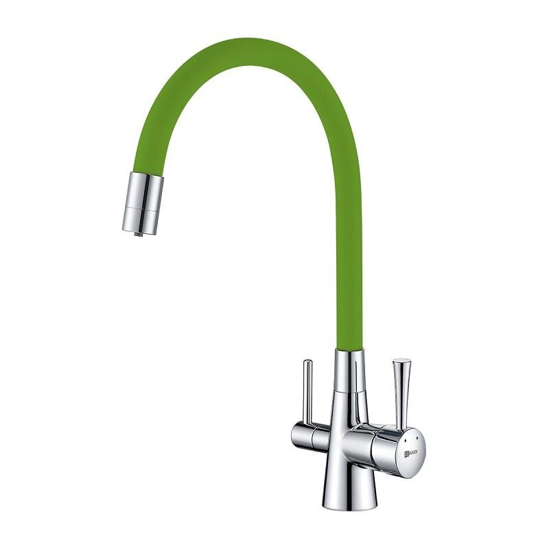 Изображение товара Кухонный смеситель Lemark Комфорт LM3075C-Green с гибким изливом и подключением к фильтру Изображение товара Кухонный смеситель Lemark Комфорт LM3075C-Green с гибким изливом и подключением к фильтру