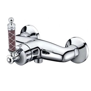 Изображение товара Смеситель Boheme Vogue 224-MR-CH для душа, хром, Murano шоколад Изображение товара Смеситель Boheme Vogue 224-MR-CH для душа, хром, Murano шоколад
