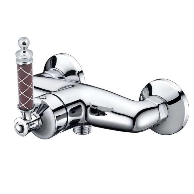 Изображение товара Смеситель Boheme Vogue 224-MR-CH для душа, хром, Murano шоколад Изображение товара Смеситель Boheme Vogue 224-MR-CH для душа, хром, Murano шоколад