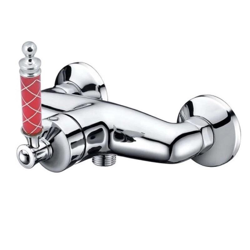 Изображение товара Смеситель Boheme Vogue 224-MR-R с ручкой Murano рубиновый, хром