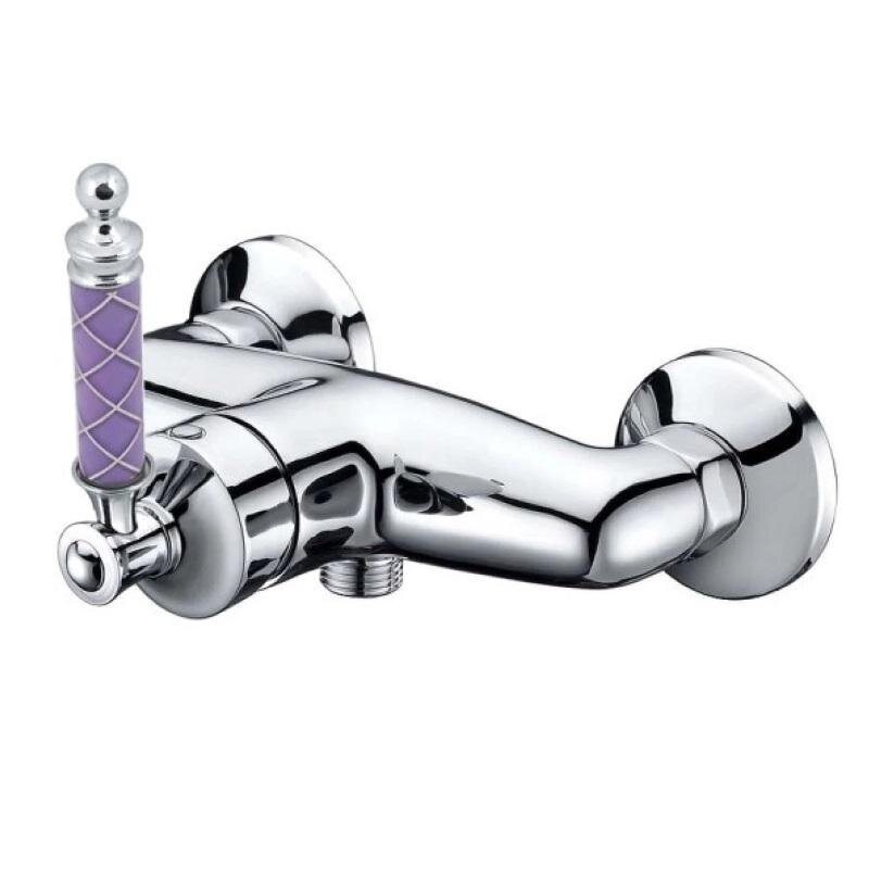 Изображение товара Смеситель Boheme Vogue 224-MR-V для душа с Murano фиолетовым стеклом