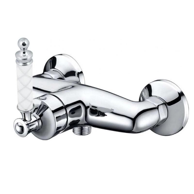 Изображение товара Смеситель для душа Boheme Vogue 224-MR-W, хром, ручка стекло Murano белое