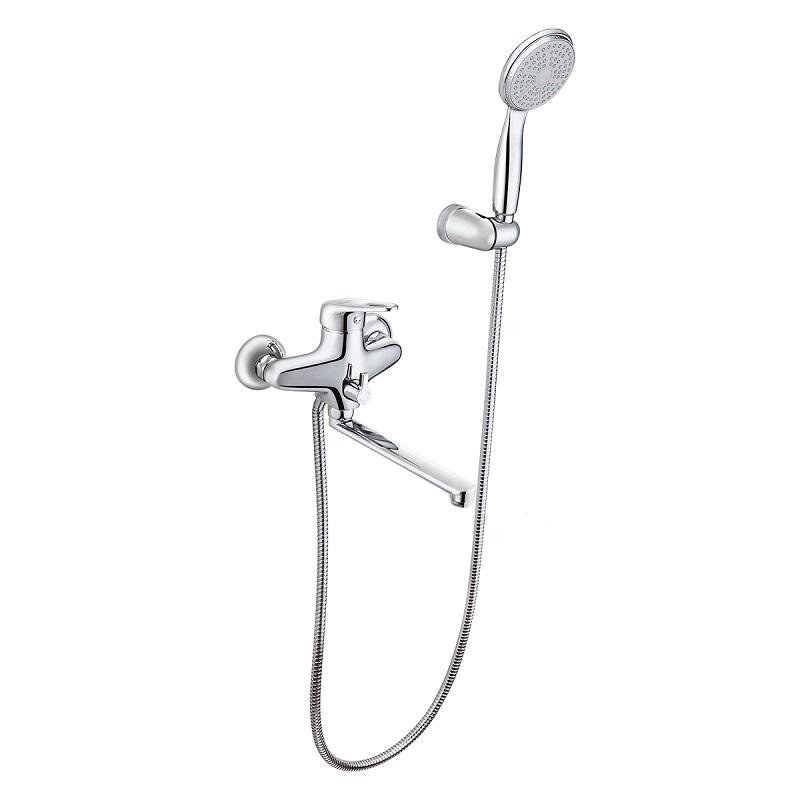 Изображение товара Смеситель для ванны и душа Lemark Luna LM4113C, с душевым гарнитуром, хром