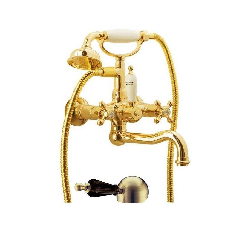 Изображение товара Смеситель Boheme Tradizionale 293-BSW для ванны и душа с кристаллом Swarovski Изображение товара Смеситель Boheme Tradizionale 293-BSW для ванны и душа с кристаллом Swarovski