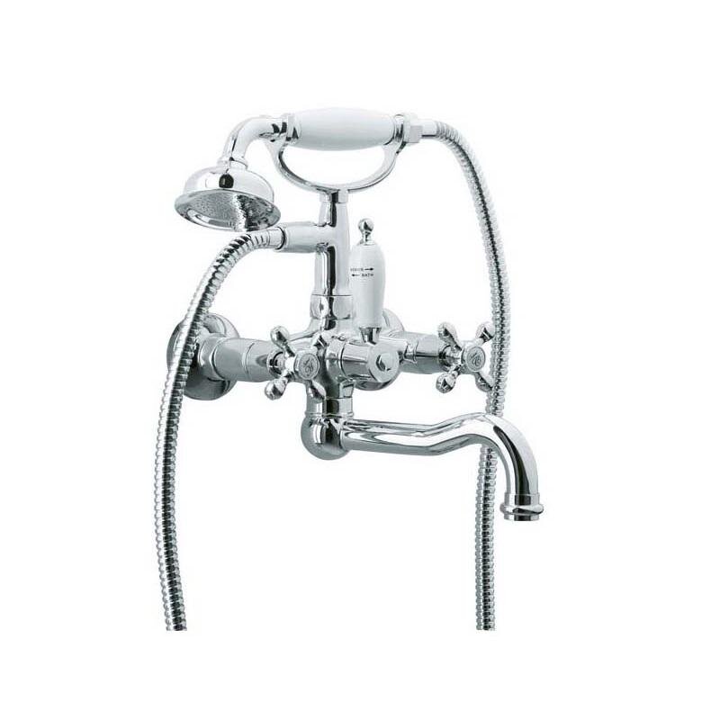 Изображение товара Смеситель Boheme Tradizionale 273-BC с душем и белой керамикой