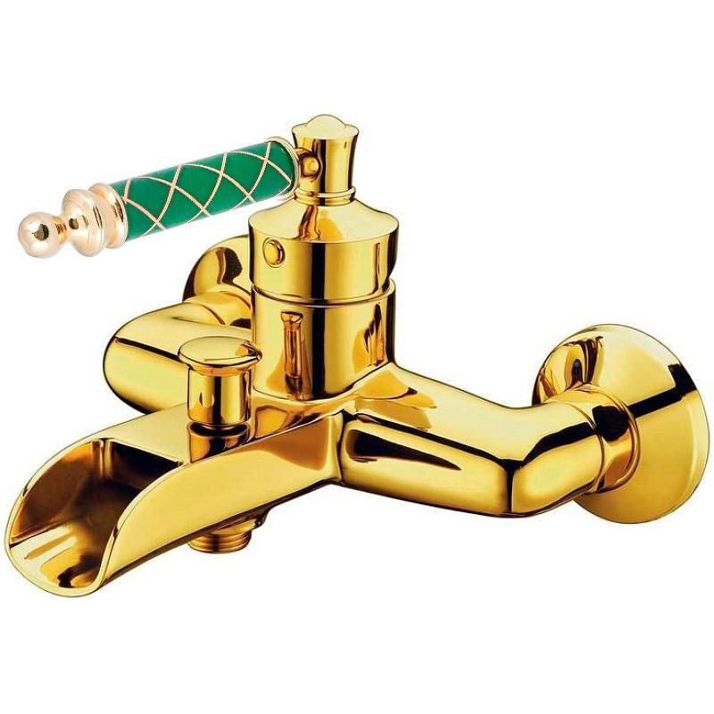 Изображение товара Смеситель Boheme Vogue 213-MR-GR Золото с Murano бирюза