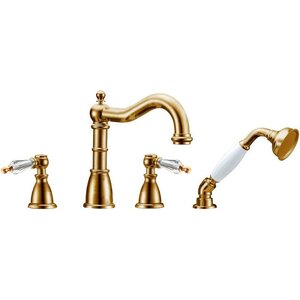 Изображение товара Смеситель для ванны Boheme Medici 391-SW, бронза, ручка кристалл Swarovski