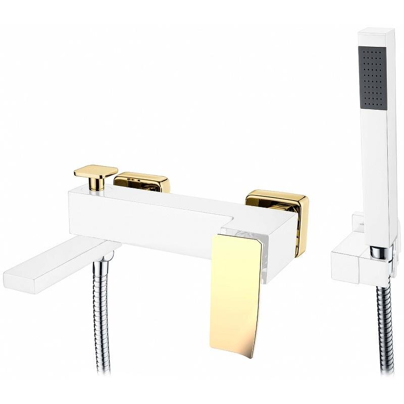 Изображение товара Смеситель Boheme Q 143-WG.2 для ванны и душа белый/золото