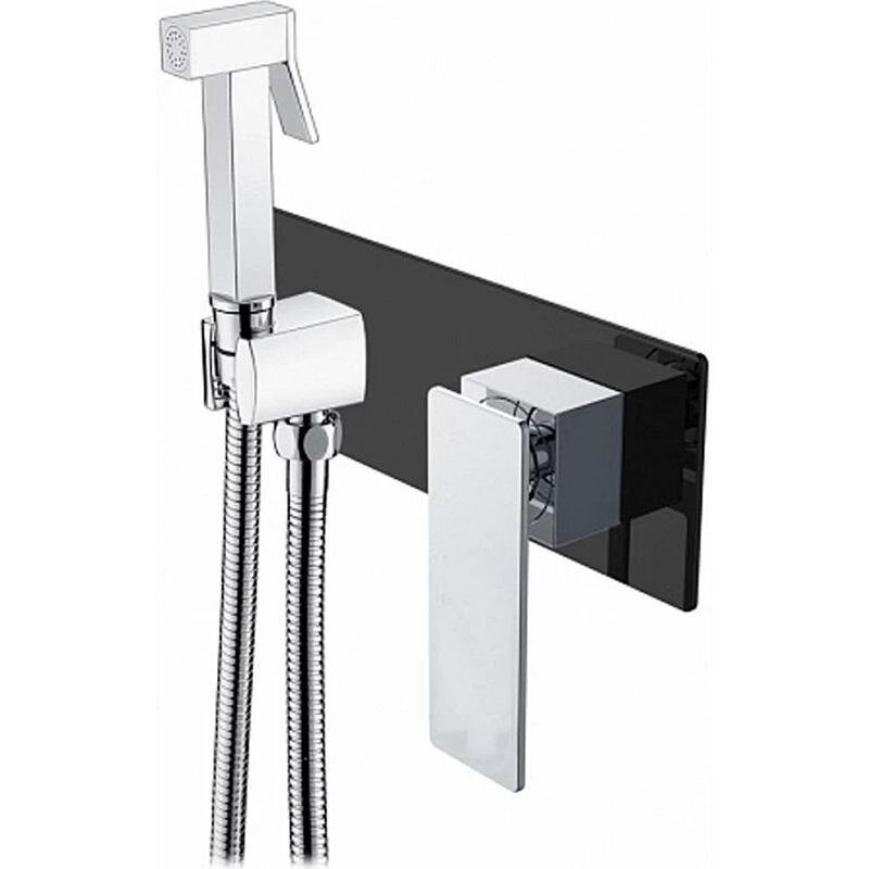 Изображение товара Гигиенический душ Boheme Q, 147-BCR.2, со смесителем, черный/хром