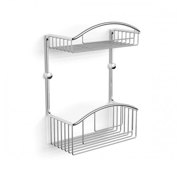 Изображение товара Полка настенная Langberger 10860I из латуни и стекла хромированная Германия