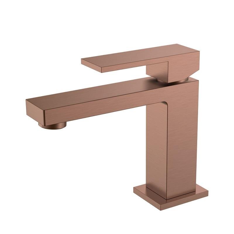 Изображение товара Смеситель Boheme Qubic 471-BRB Механическое однорычажное управление, бронза брашированная