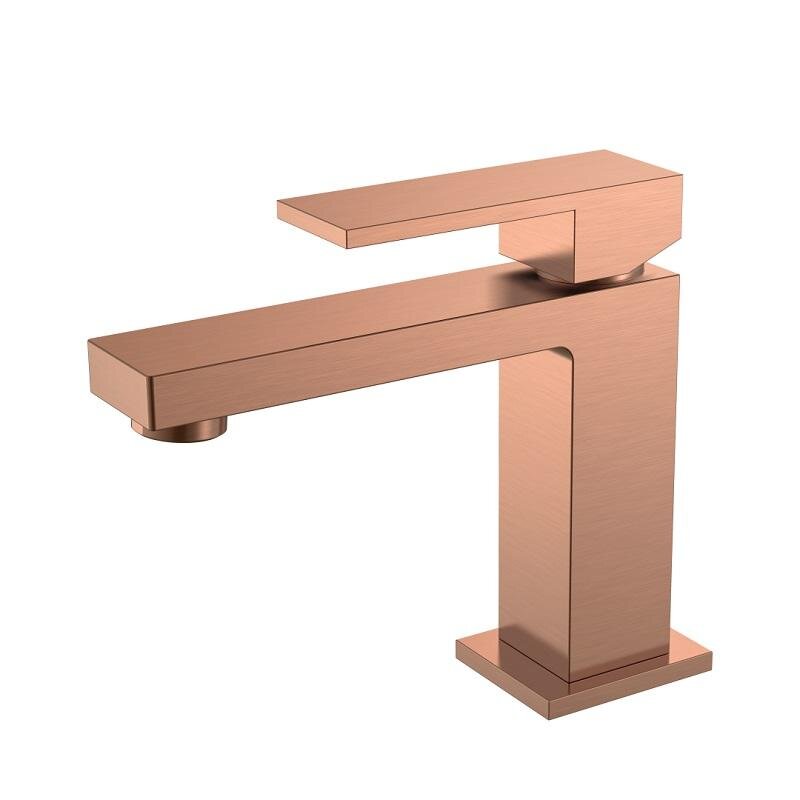 Изображение товара Смеситель для раковины Boheme Qubic 471-CB, цвет медь брашированная