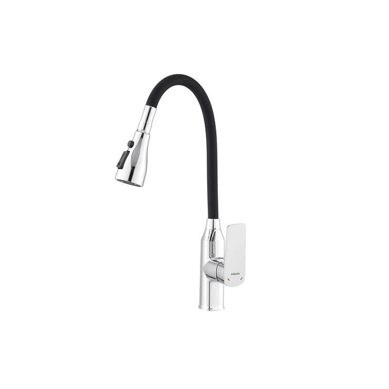 Изображение товара Смеситель для кухни Milardo Poli POLSB0FM05, с гибким изливом, цвет хром